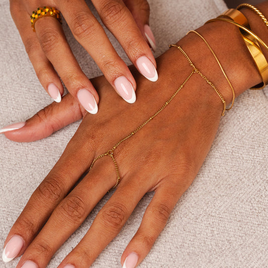 Ball Handkette Gold – Vorderansicht