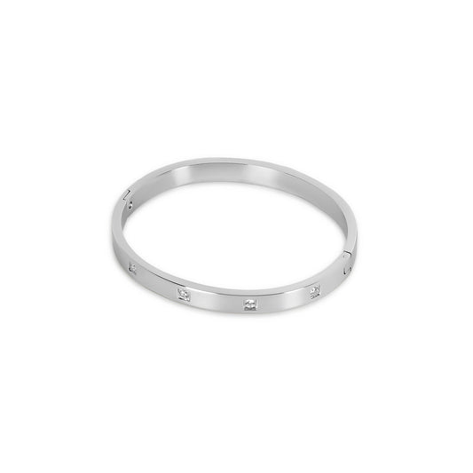 Box Stein Armband Silber – Vorderansicht