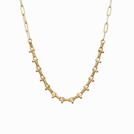 Cairo Choker Halskette Gold – Vorderansicht