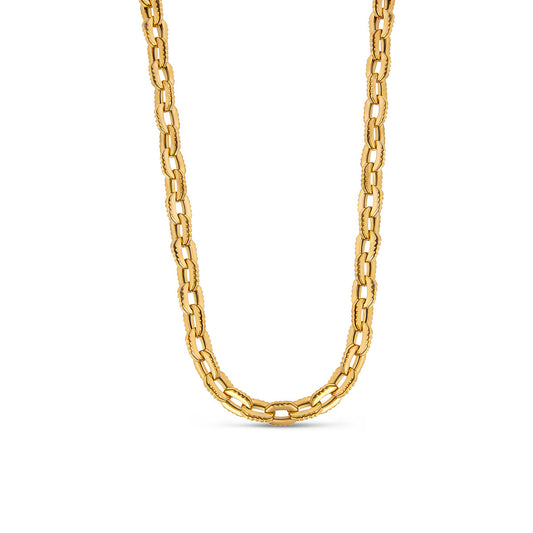 Camden Chunky Link Halskette Gold – Vorderansicht