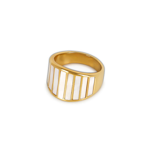 Colloseum Chunky Ring Gold – Vorderansicht
