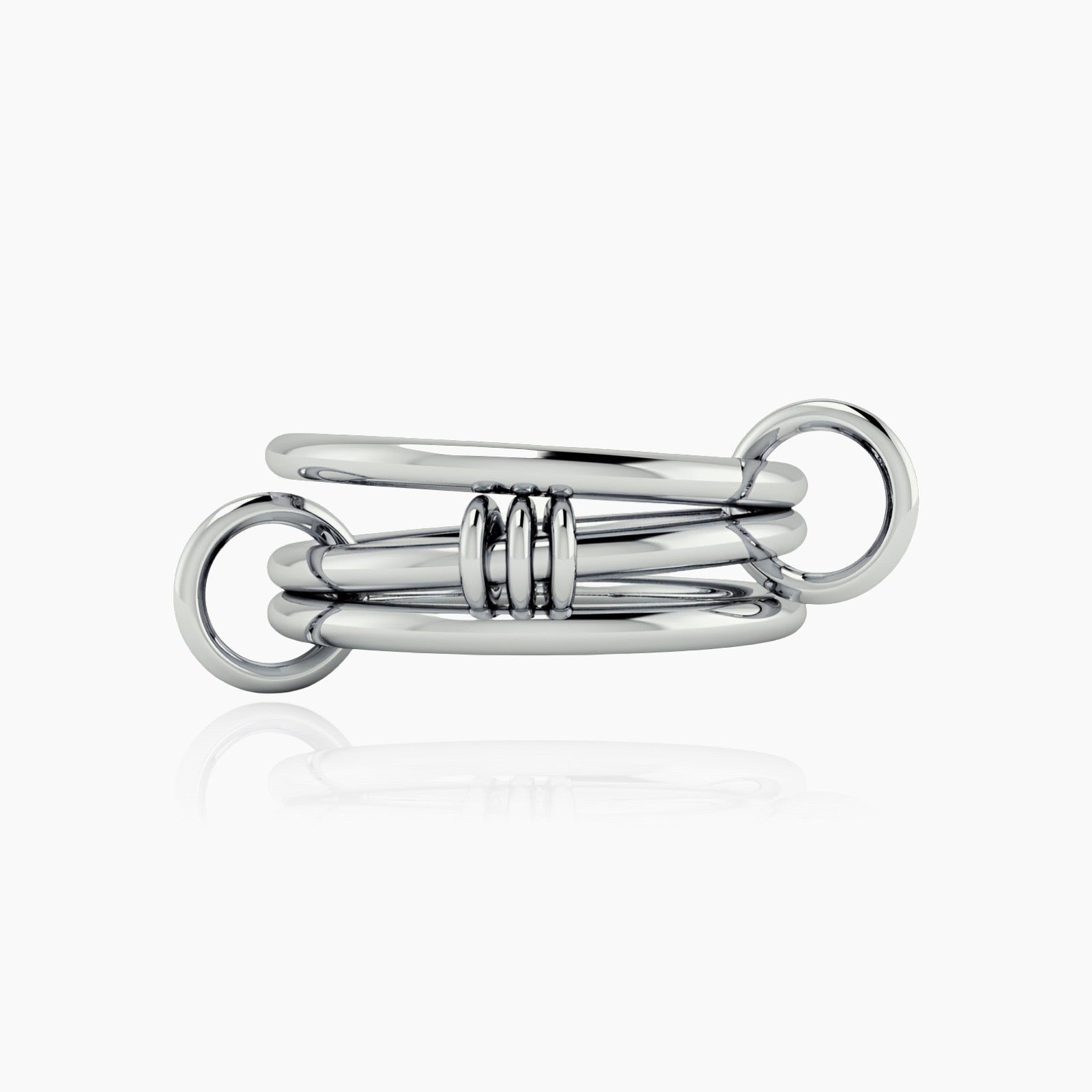 Connection ring showing fidget movement for stress relief