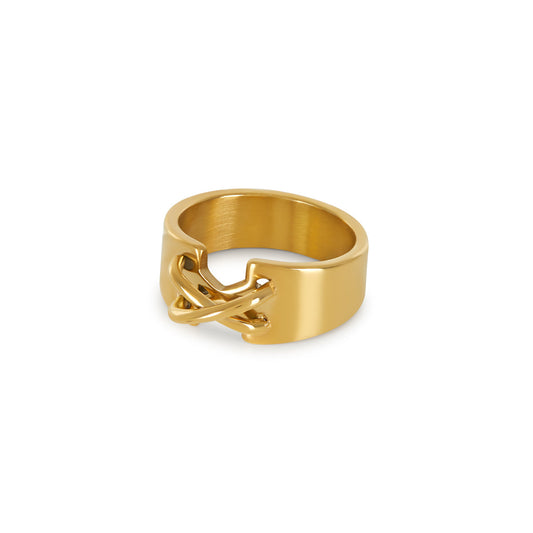 Corset Ring Gold – Vorderansicht