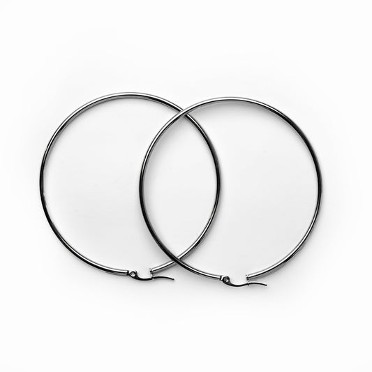 Creolen Silber 20 mm – Vorderansicht