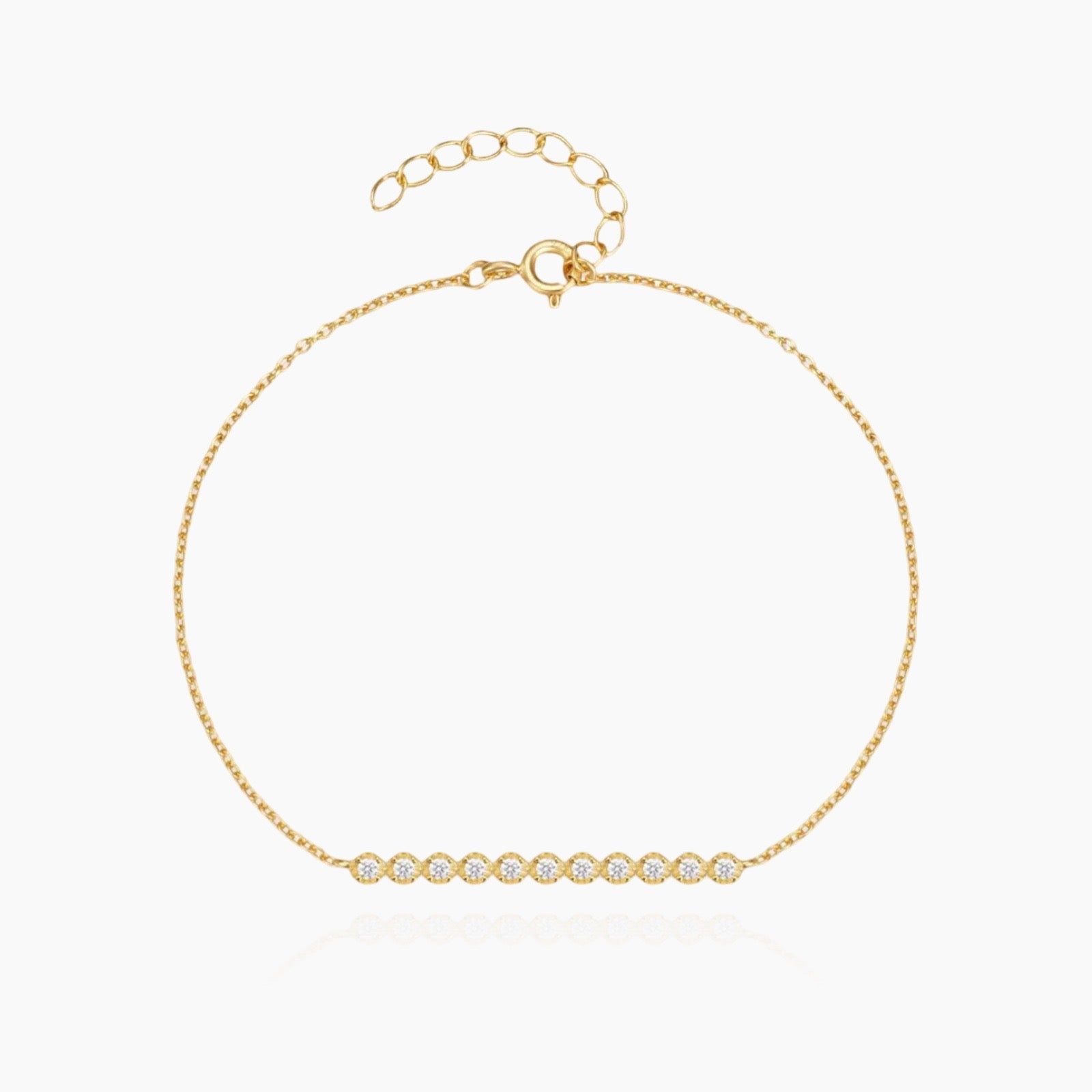 Waterproof silver crystal bracelet in 925 silver – Loveness
