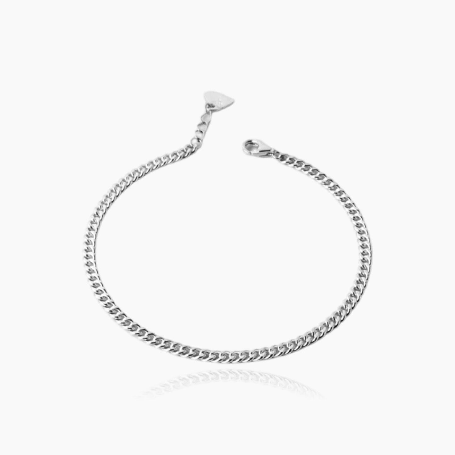 Unisex Cuban chain anklet in 18K gold – Loveness