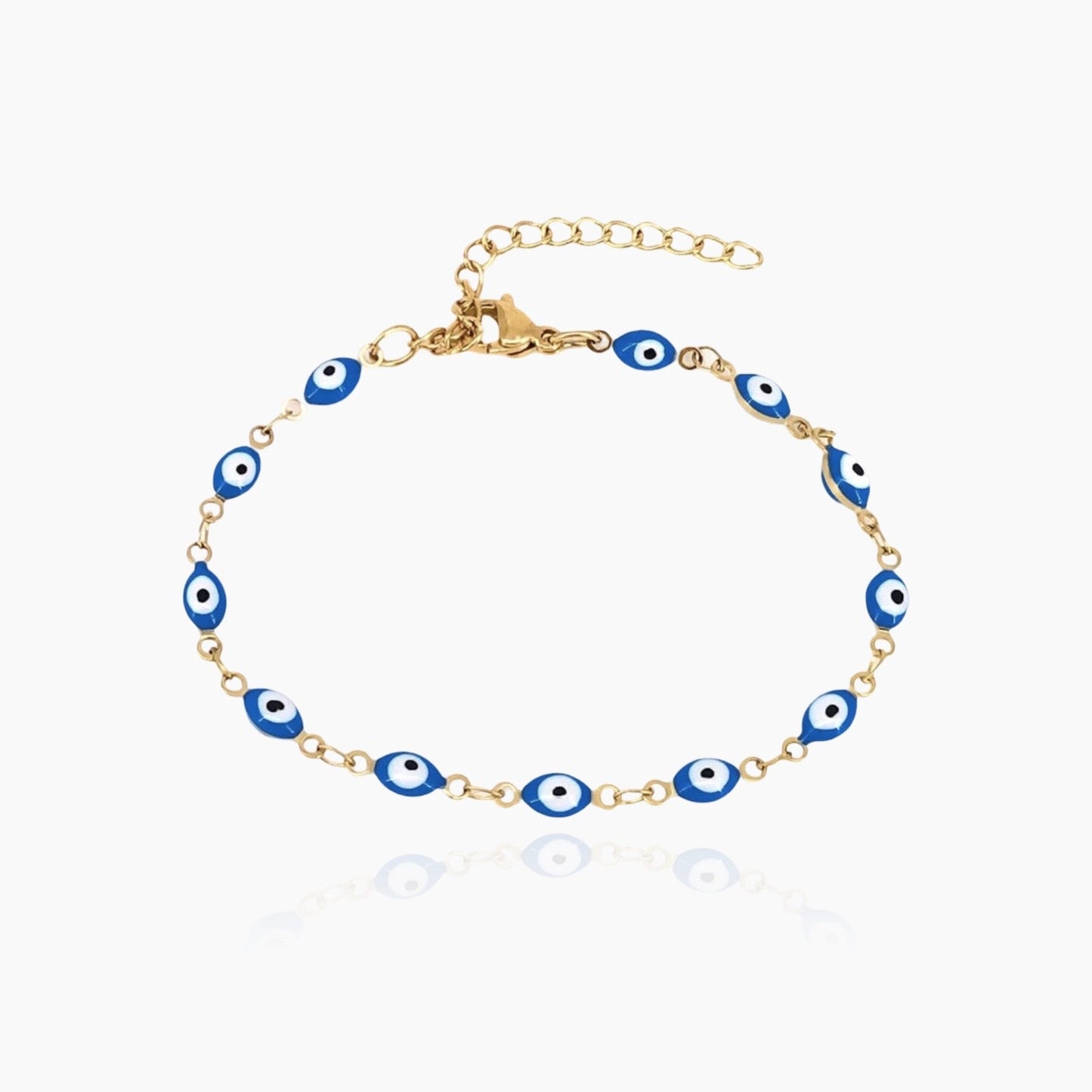18K gold evil eye bracelet – waterproof and unisex – Loveness