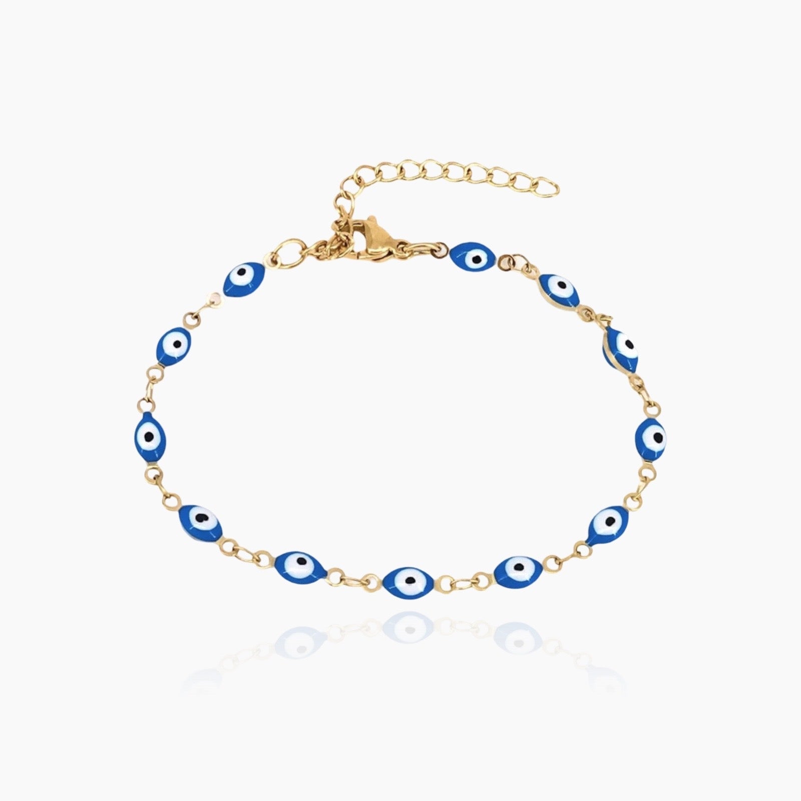 18K gold evil eye bracelet – waterproof and unisex – Loveness