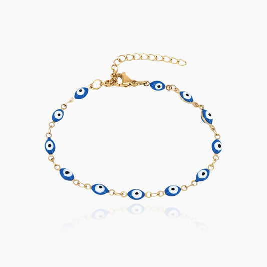 18K gold evil eye bracelet – waterproof and unisex – Loveness