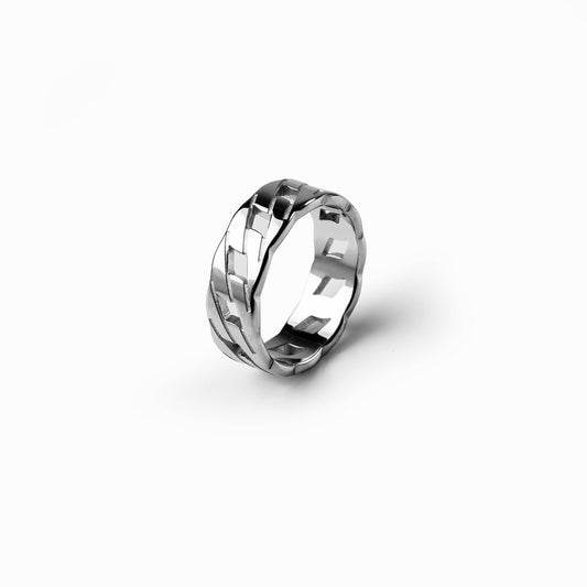 Figaro Ring Silber – Vorderansicht