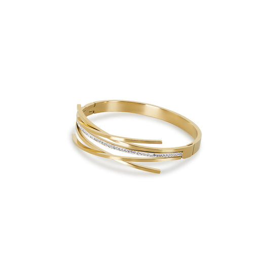 Florence Armreif Gold – Vorderansicht