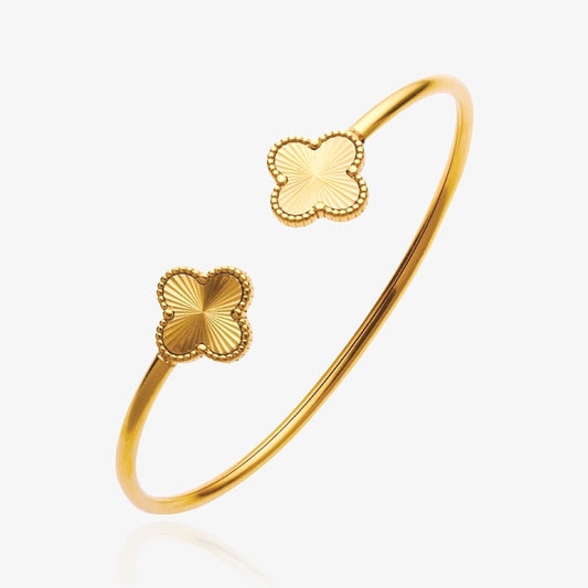 Gold flower wrap bracelet – waterproof bangle by Loveness