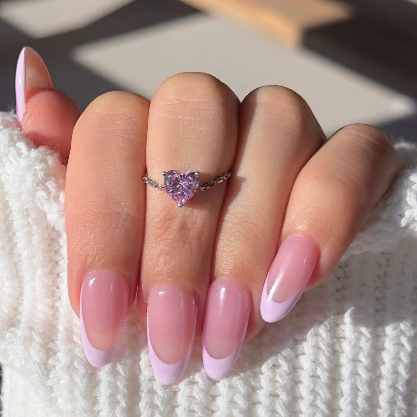 Friendship heart chain ring — perfect matching gift
