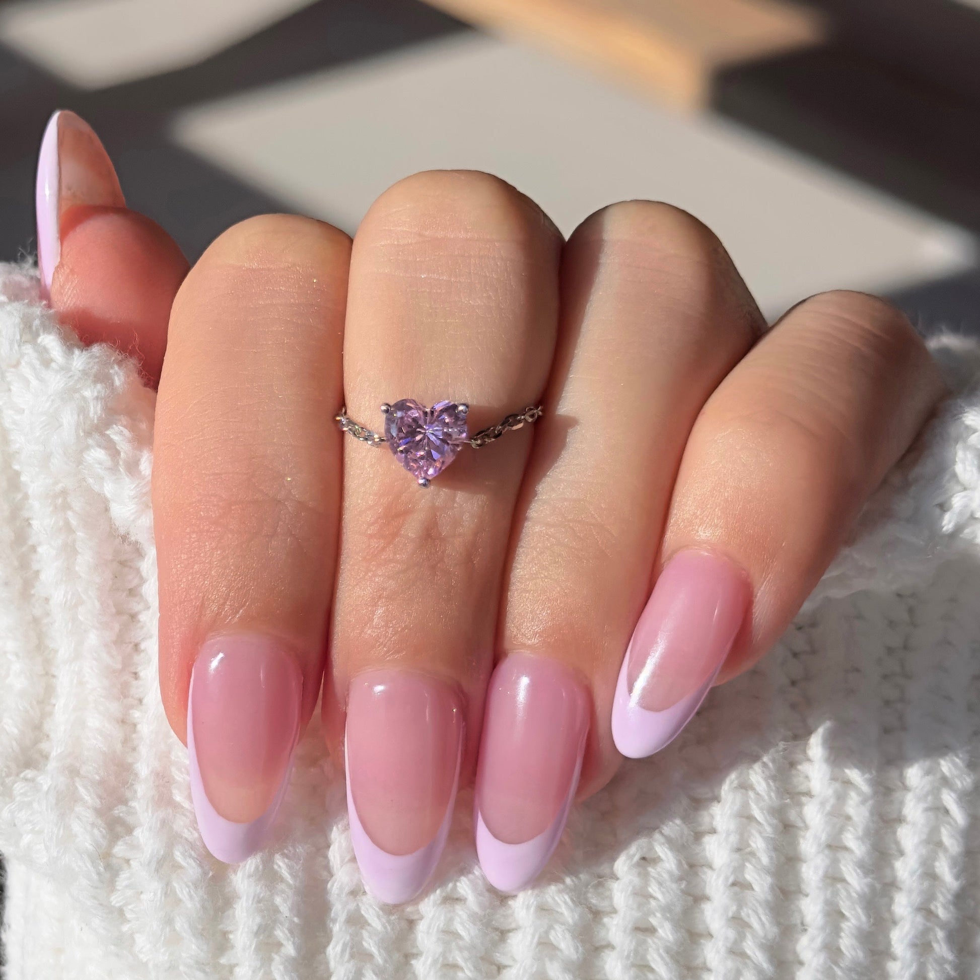 Friendship heart chain ring — perfect matching gift