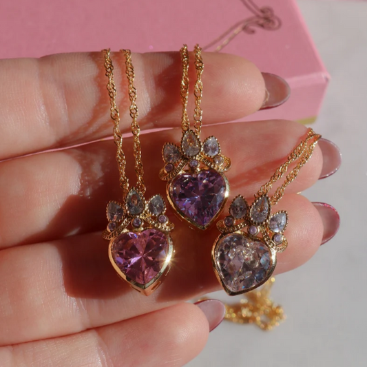 Heart-Shaped Necklace Inspired by Rapunzel – Fairytale Gift