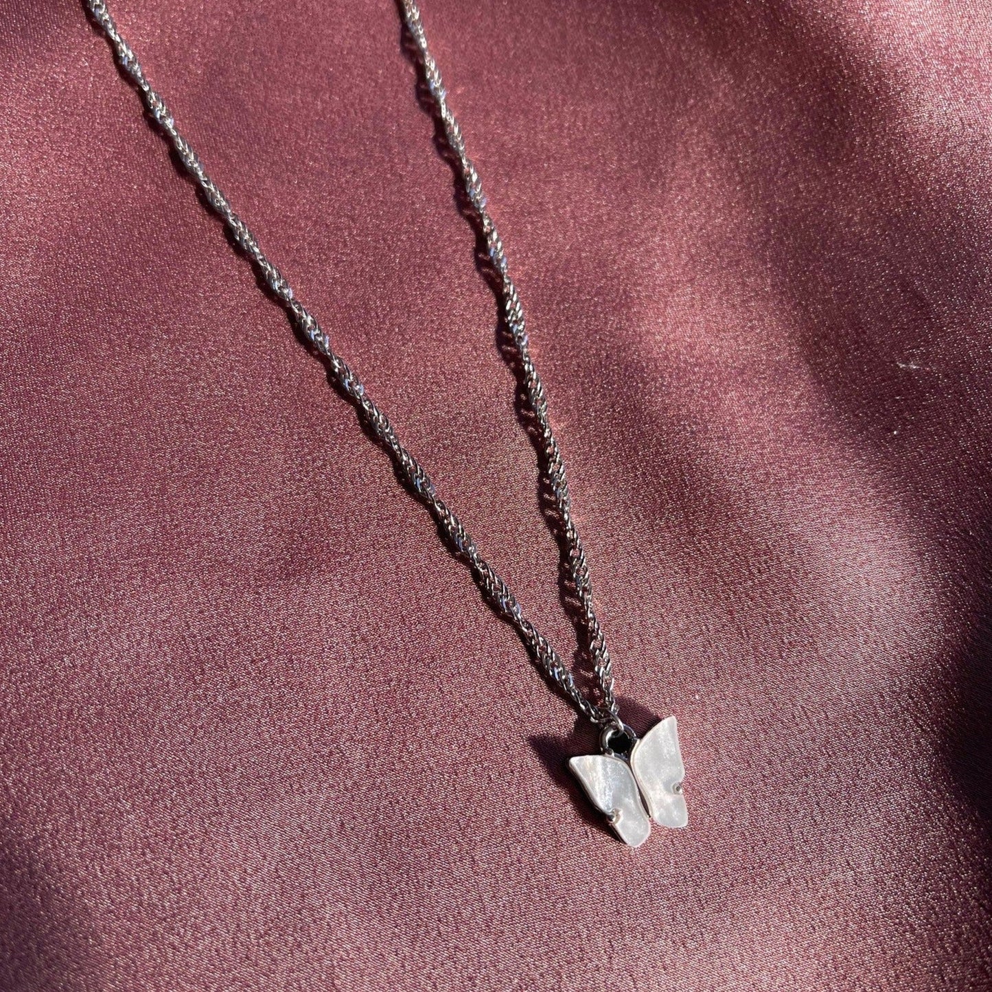 Silver 90's Chic Butterfly Set