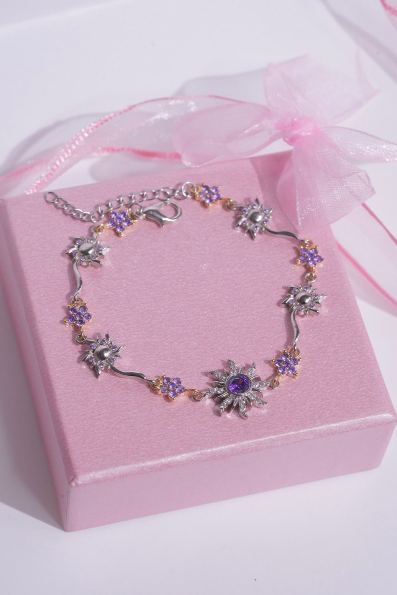 Purple Sunflower Bracelet – Rapunzel