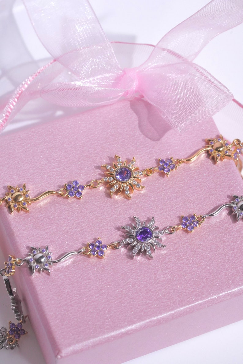 Purple Sunflower Bracelet – Rapunzel