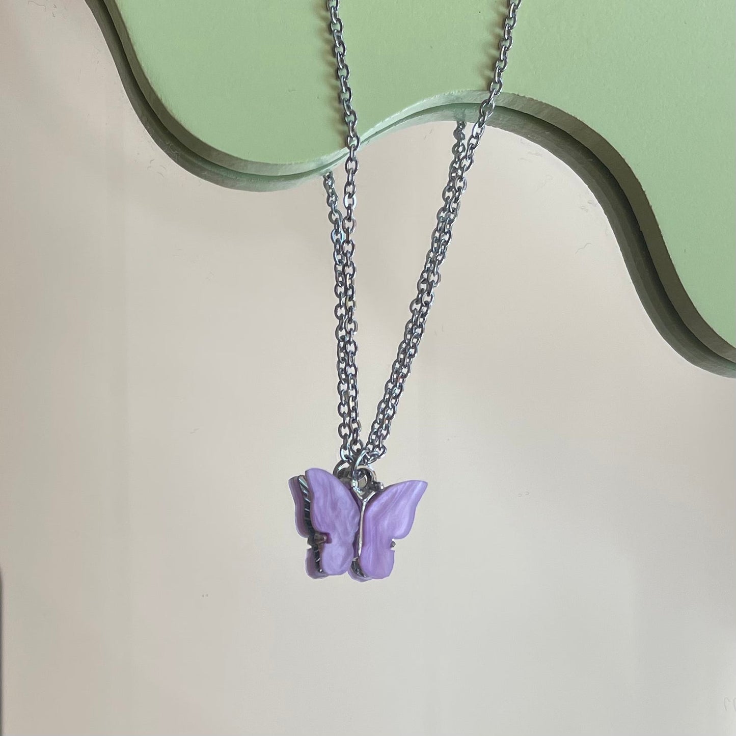 Silver 90's Chic Butterfly Set