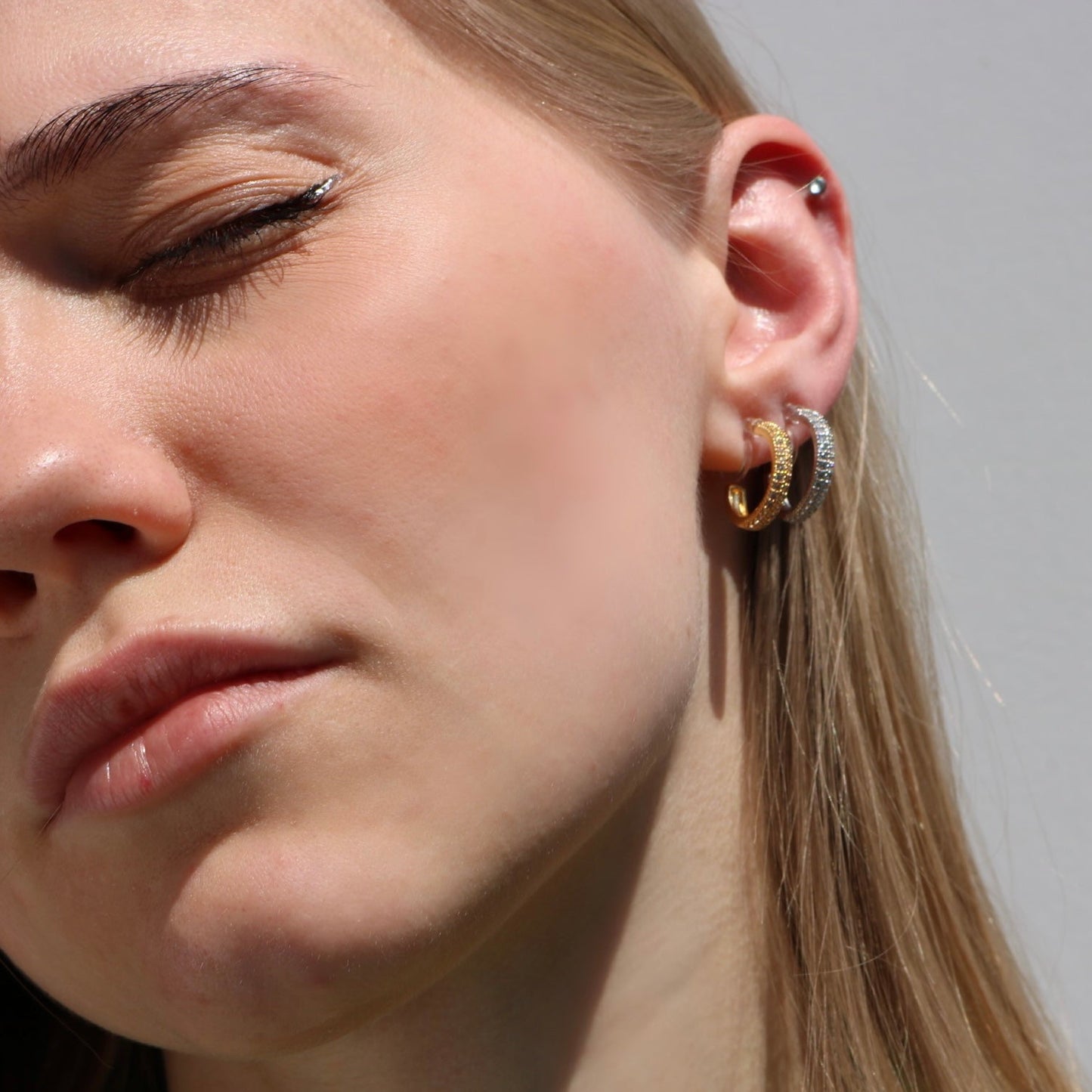 Sparkly Hoop Earrings