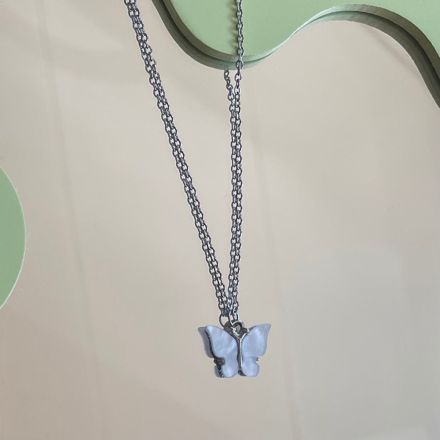 Silver 90's Chic Butterfly Set