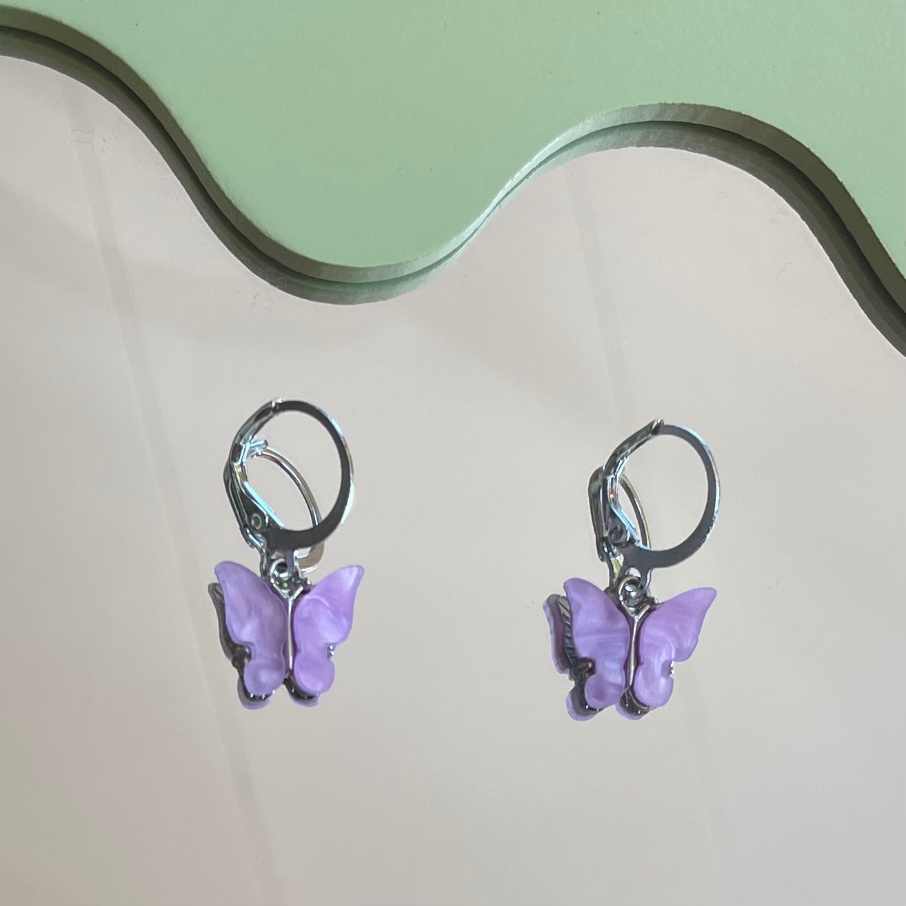 Silver 90's Chic Butterfly Set