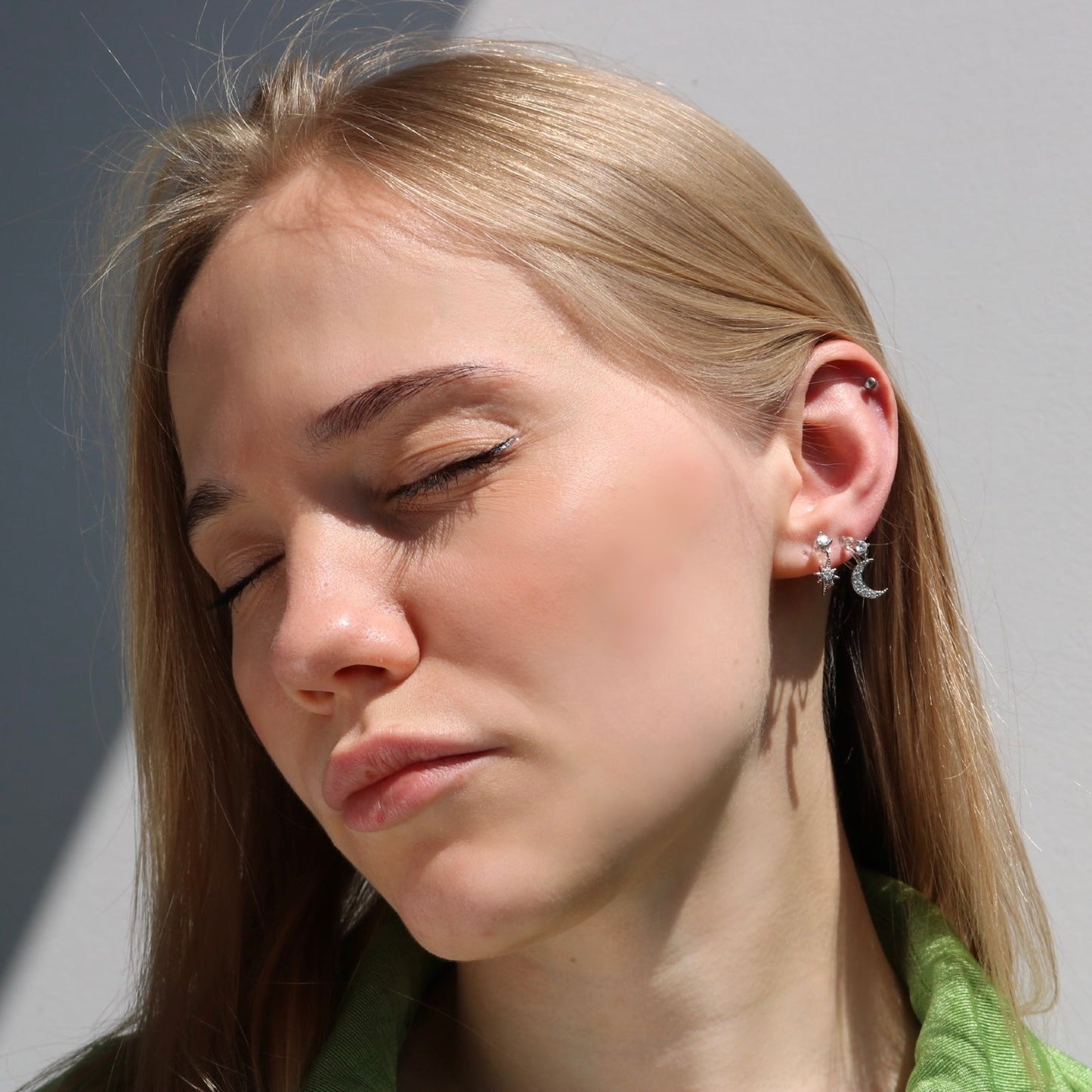 Moon & Star Clip On Earrings