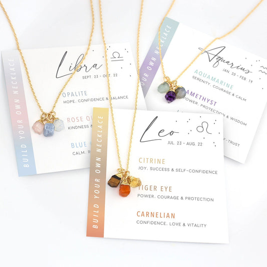 Zodiac Birthstone Necklace