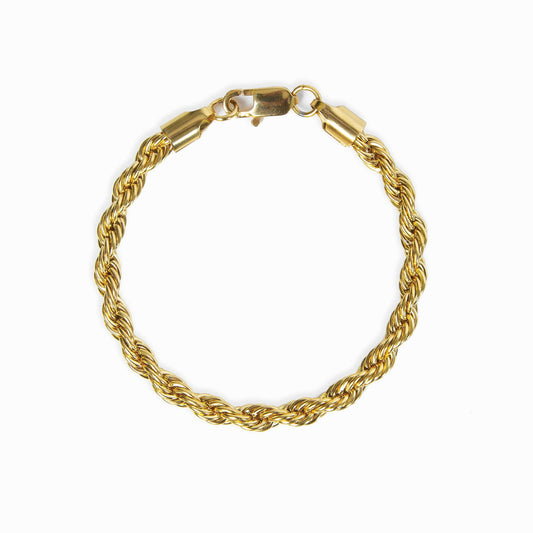 Kordelkette Armband Gold – Vorderansicht