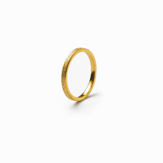 Leuven Surface Ring Gold – Vorderansicht