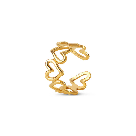 Love Loop Ring Gold – Vorderansicht