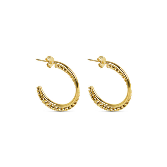 Madison Creolen Gold – Vorderansicht
