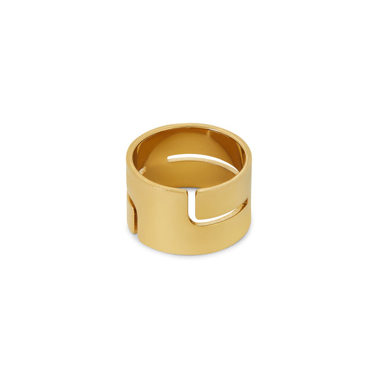 Marni Chunky Ring Gold – Vorderansicht