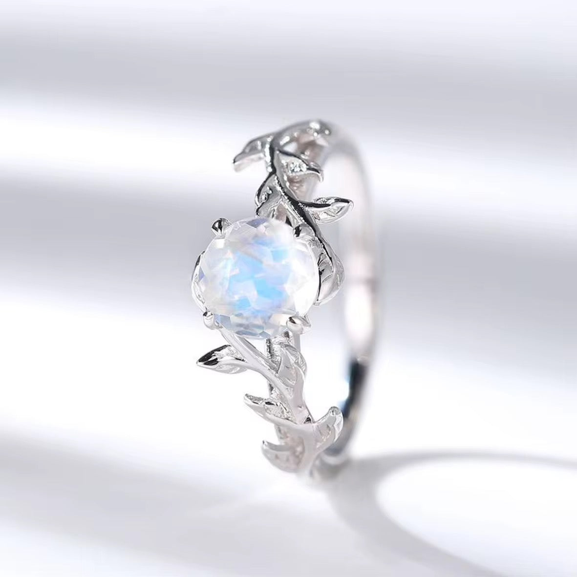 Enchanting moonstone ring with fairytale vibes