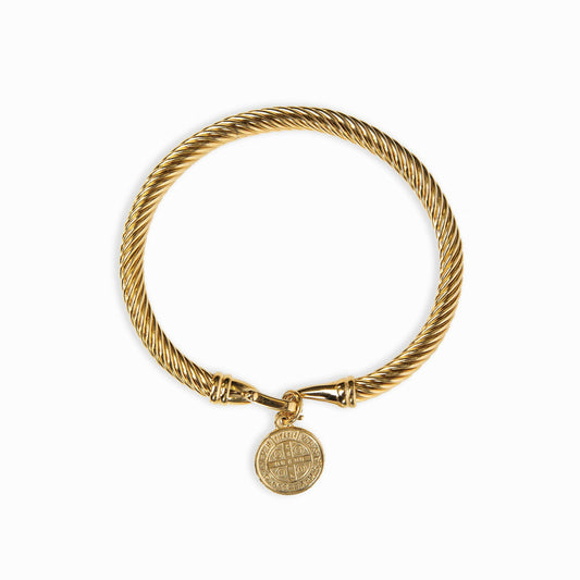Münzanhänger Armband Gold – Vorderansicht