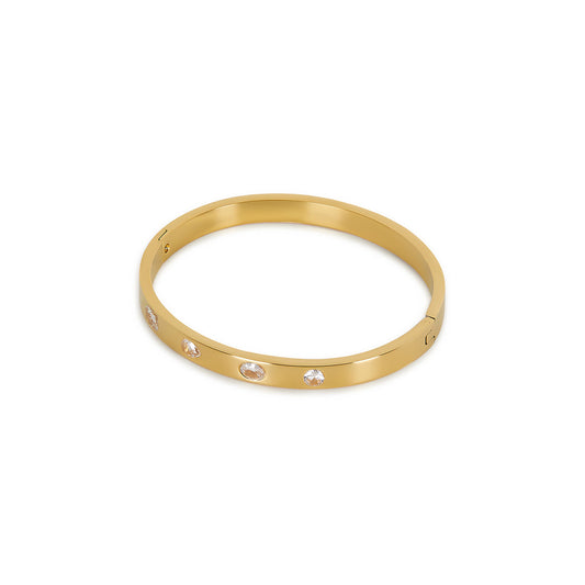Multiform Stein Armband Gold – Vorderansicht