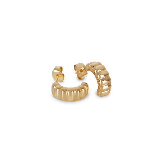Nala Creolen Gold – Vorderansicht