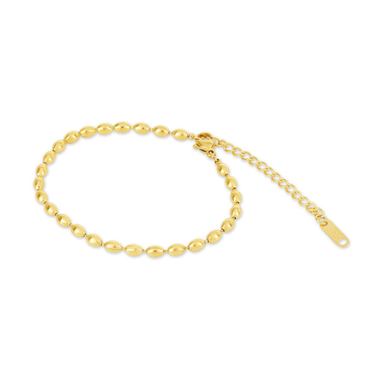 Perlenkette Armband Gold – Vorderansicht