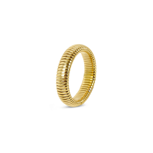 Pisa Minimal Ring Gold – Vorderansicht