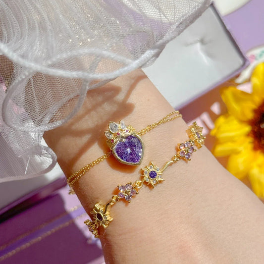  Rapunzel Crown Bracelet — Front View — 925 Sterling Silve