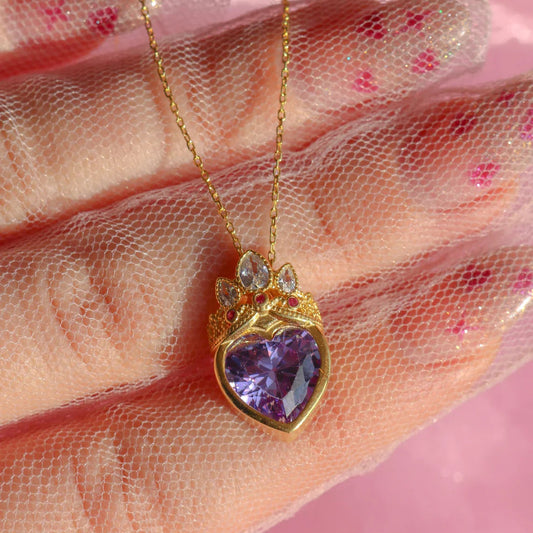 Rapunzel Crown Necklace — Front View — 925 Sterling Silver