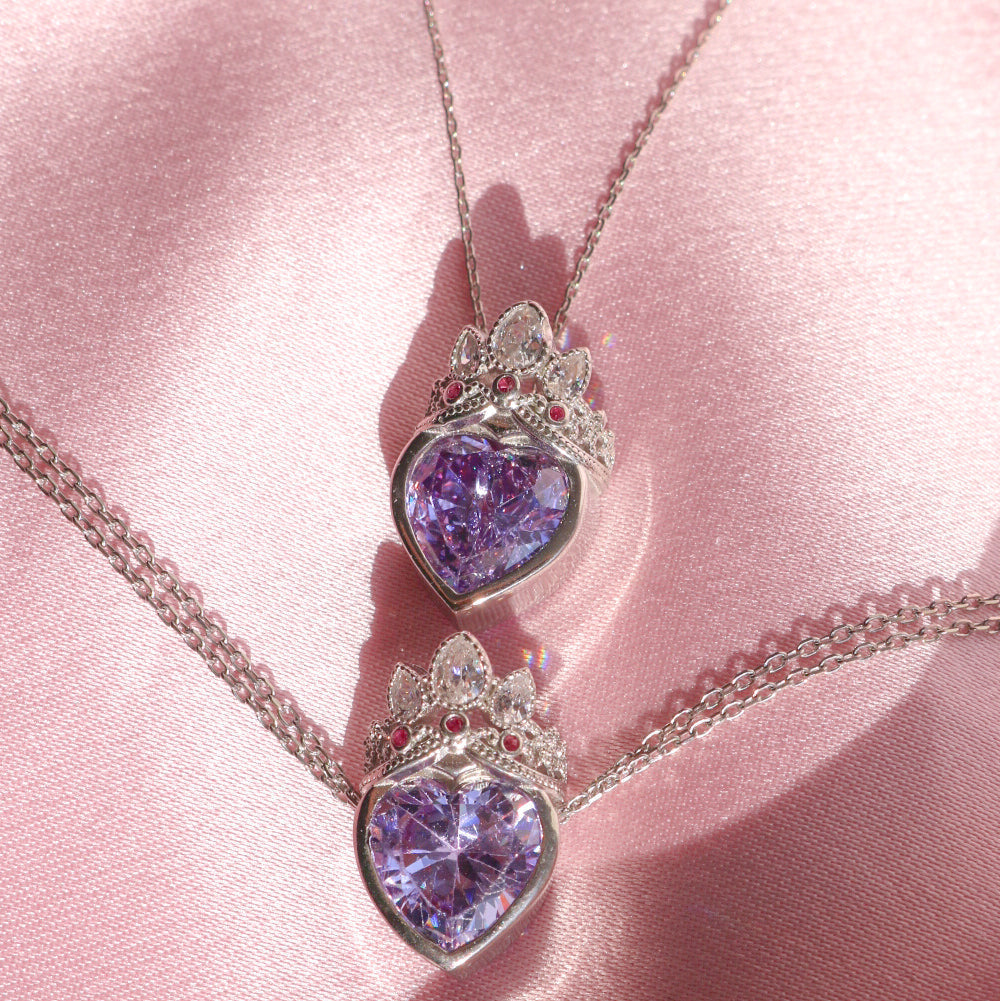  Rapunzel Crown Necklace and Bracelet Set — Detail Close-Up — 925 Sterling Silver