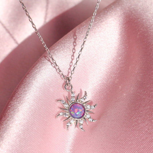 Rapunzel Opal Necklace in 925 Sterling Silver – Princess Jewelry