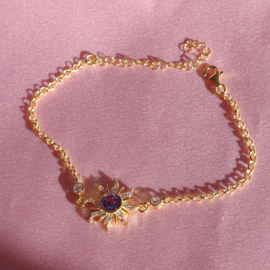 Rapunzel Sun Bracelet – 925 Silver with Sparkling Zirconia