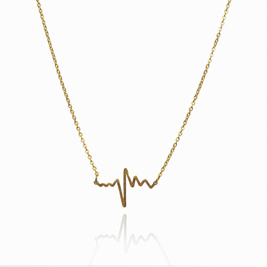 Rhythm Of Love Halskette Gold – Vorderansicht