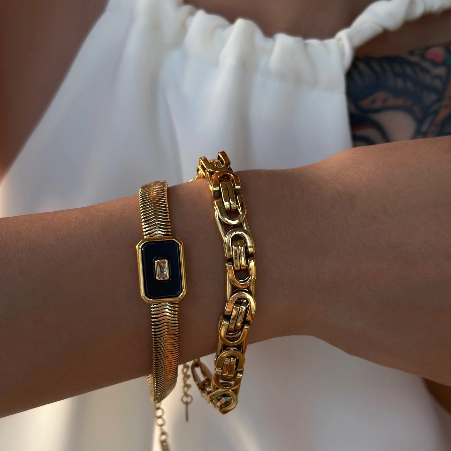  Minimalist waterproof bracelet – Santorini snake chain – Loveness