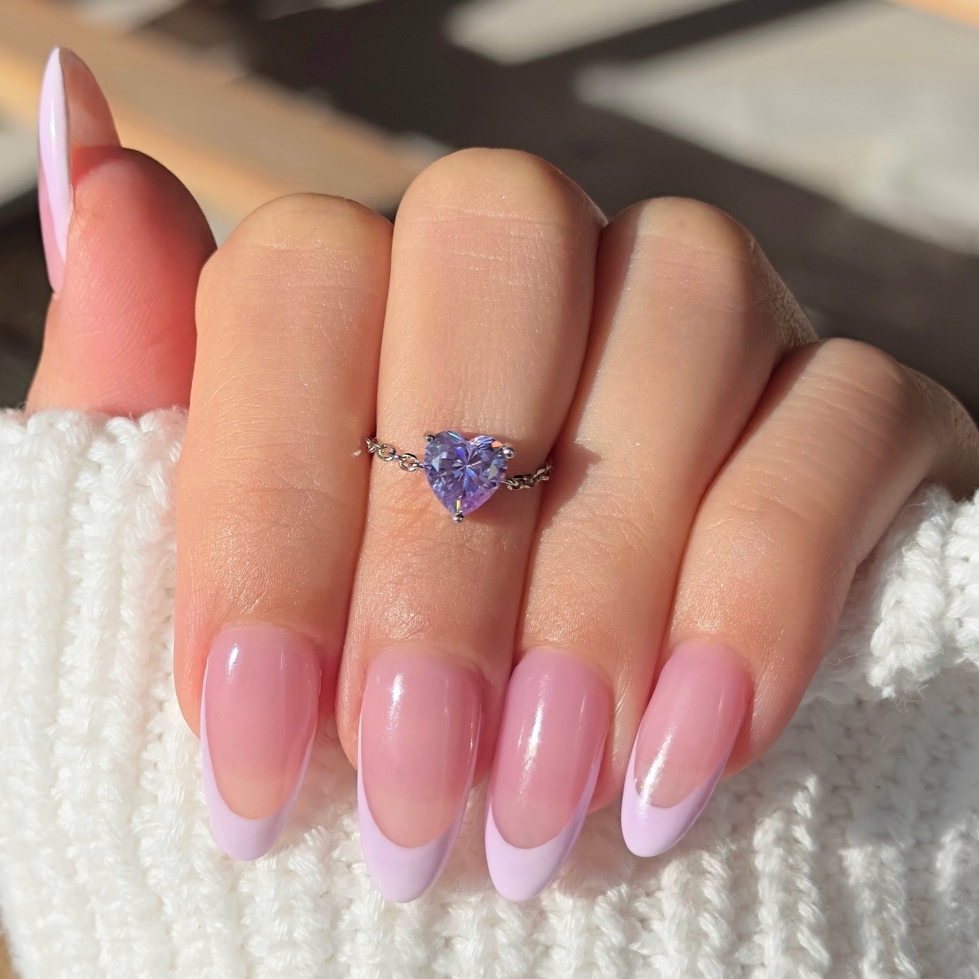 Self-love adjustable friendship heart ring