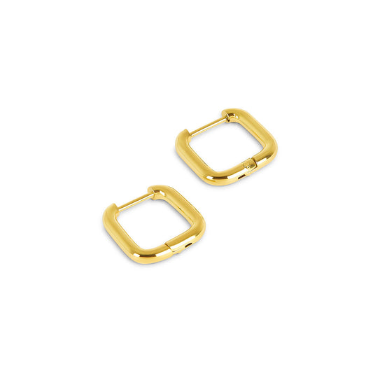 Square Huggie Creole Gold – Vorderansicht