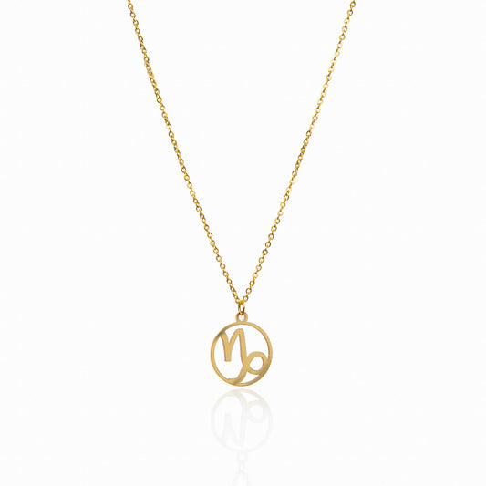 Star Sign Pendant Halskette Gold – Vorderansicht