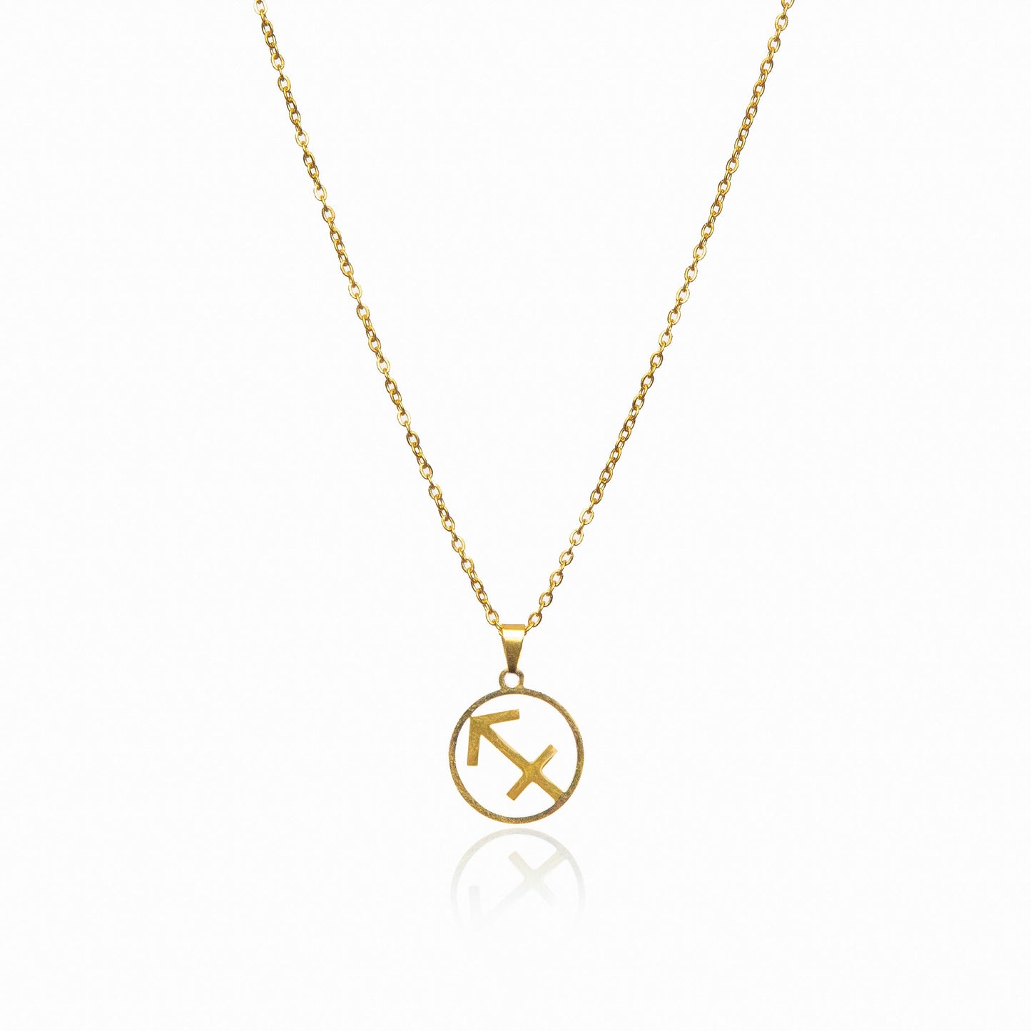 Star Sign Pendant Halskette Gold in Geschenkbox